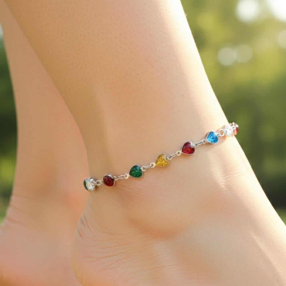 "Elegant Handmade Anklet – Delicate Jewelry for Women, MAR091013